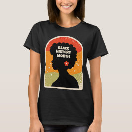 Retro Black History Monat Afrikanische Frau T-Shirt