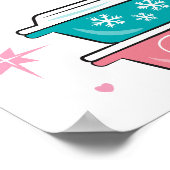 Retro Black Kitty Cats Pyrex Mittelalterliche Wahn Poster (Ecke)