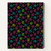 Retro Black & Neon Doodle Pattern der 80er/90er Ja Notizblock (Rückseite)