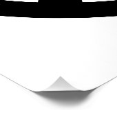 Retro Black Peace Symbol Poster (Ecke)