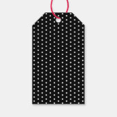 Retro Black Polka Dot Kitchen Baking Geschenketike Geschenkanhänger (Rückseite)