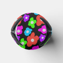 Retro Black Rainbow Stolz Blume Muster