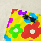 Retro Black Rainbow Stolz Blume Muster Strandtuch (Beispiel)