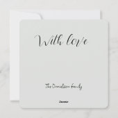 Retro Black Silver Weihnachtsdekorationen Feiertagskarte (Rückseite)