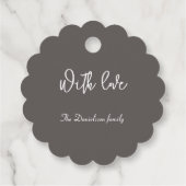 Retro Black Silver Weihnachtsdekorationen Geschenkanhänger (Rückseite)