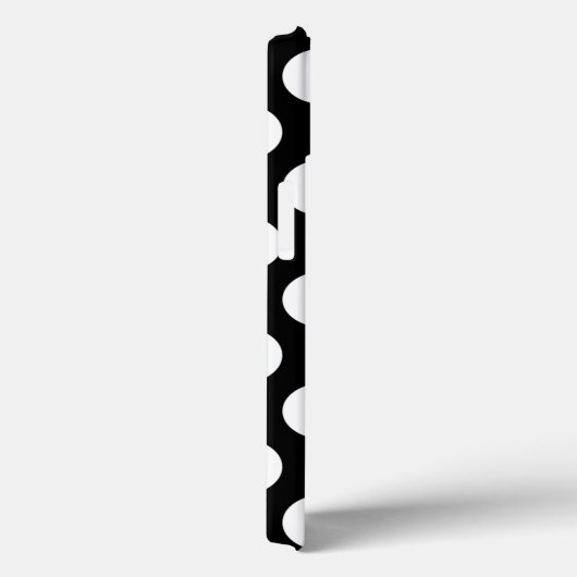 Retro Black und White Polka Dot Case-Mate iPhone Hülle (Rückseite / Rechts)