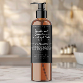 Retro Black Waterproof Cosmetics Flasche Etikett