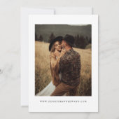 Retro Black Wedding Save the Date (Rückseite)