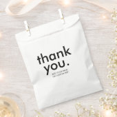 Retro Black & White | Kundenspezifische Dankeschön Geschenktütchen (Ausgeschnitten)