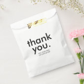 Retro Black & White | Kundenspezifische Dankeschön Geschenktütchen (Versiegelt)