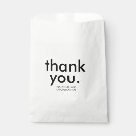 Retro Black & White | Kundenspezifische Dankeschön Geschenktütchen
