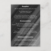 Retro Black & White Pearls & Map Begleitkarte (Rückseite)