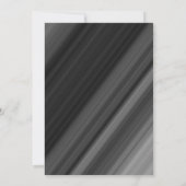 Retro Black & White Pearls Probe Dinner Einladung (Rückseite)