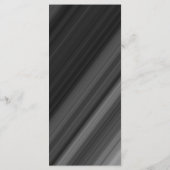 Retro Black & White, Pearls Wedding Menu Menükarte (Rückseite)