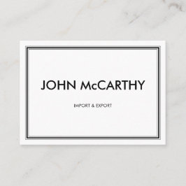 Retro Black White Professional Three Stripes Visitenkarte