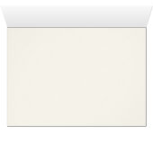 Retro Black White Wedding Place Card (Innenansicht Horizontal (Unten))