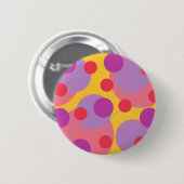 Retro BlackBerry-Spaß-sprudelnde Punkt-bunter Button (Vorne & Hinten)
