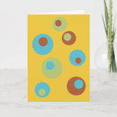 Retro Blank Folded Greeting Card Karte (Vorderseite)
