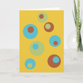 Retro Blank Folded Greeting Card Karte