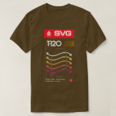 Retro Blank VHS SVG T-Shirt (Design vorne)