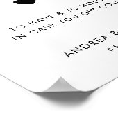 Retro Blankets zu haben und Hochzeiten zu halten Poster (Ecke)