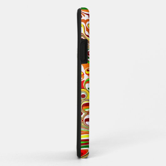 Retro-Blasen Digitale Kunst Case-Mate iPhone Hülle (Hinten/Rechts)