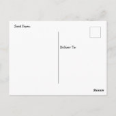 Retro-Blasen Digitale Kunst Postkarte (Rückseite)