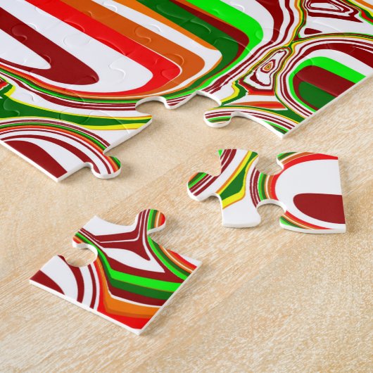 Retro-Blasen Digitale Kunst Puzzle (Seite)