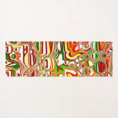 Retro-Blasen Digitale Kunst Yogamatte (Vorderseite (Horizontal))