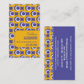 Retro Blasen-Visitenkarte Visitenkarte (Vorne/Hinten)