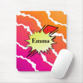 Retro-Blasenfarben-Comic Mousepad (Mit Mouse)