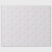 Retro blasses subtiles Paisley-Muster Geschenkpapier (Flach)