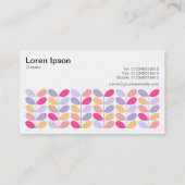 Retro-Blätter 01 Visitenkarte (Rückseite)