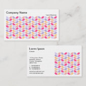 Retro-Blätter II 01 (Wäsche) Visitenkarte (Vorne/Hinten)