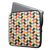 Retro-Blätter II Laptopschutzhülle (Vorderseite Links)