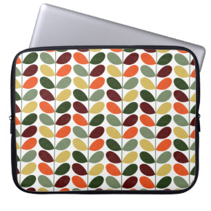 Retro-Blätter II Laptopschutzhülle