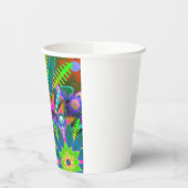 Retro-Blätter Pappbecher (Links)