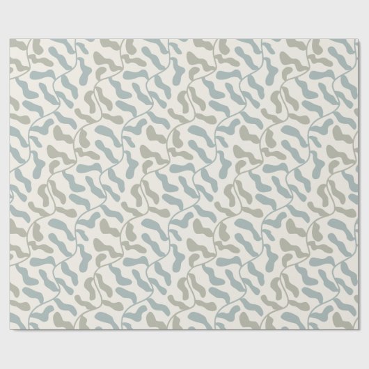 Retro-Blätter und -Reben Geschenkpapier (Flach)