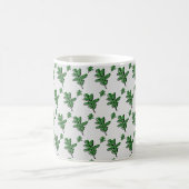 Retro-Blattmuster Kaffeetasse (Mittel)