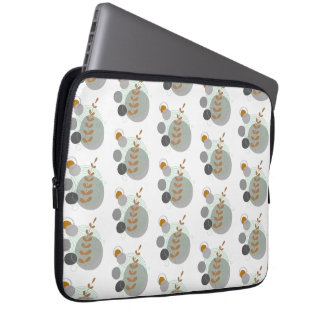 Retro-Blattmuster Laptopschutzhülle