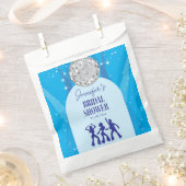 Retro Blau 70er Disco Tanzkönigin Brautparty Geschenktütchen (Ausgeschnitten)