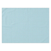 Retro Blau & Grau Geometrisches Muster Rechteck Tischdecke (Vorderseite (Horizontal))