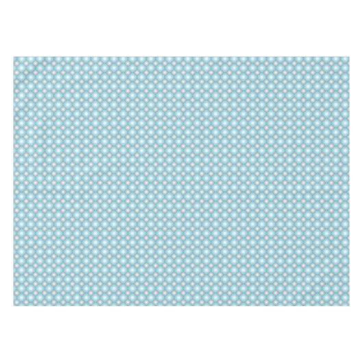 Retro Blau & Grau Geometrisches Muster Rechteck Tischdecke (Vorderseite (Horizontal))