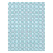 Retro Blau & Grau Geometrisches Muster Rechteck Tischdecke (Vorderseite)