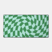 Retro blau grün kariert schreibtischunterlage (Vorderseite)