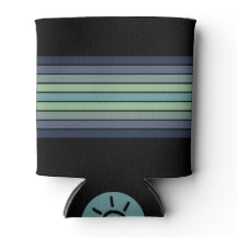 Retro Blau & Grün Surfbrett Streifen