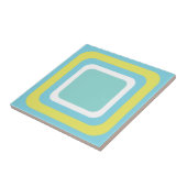 Retro Blau Weiß Gelb Fliese (Seite)