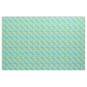 Retro Blau & Weiße Rosen Blumenmuster 2 Gewebe Stoff (Yard (91,4 cm))