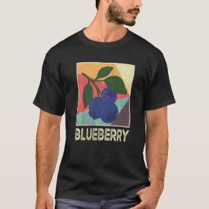 Retro Blaubeere Vintage Frucht Blaubeere T-Shirt