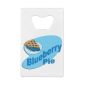 retro Blaubeerkuchen Geldbeutel Flaschenöffner (Rückseite)